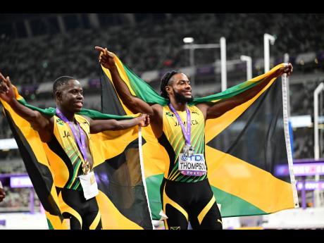 Silver medallist Kishane Thompson on day two of the World Athletics Championships Tokyo 2025 at the Japan National Stadium in Japan on Sunday.