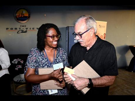 Tsashai Morgan, communications and marketing executive at ADVANTUM, found her match with Captain Diedrich Suendermann, general manager of Carib Star Shipping Limited, in the Find Your Match game.
