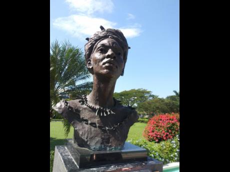 Credit: Paul Williams Basil Watson’s bronze bust of National Heroine Nanny of the Maroons, mounted in 2018 in Emancipation Park, St Andrew, Jamaica.