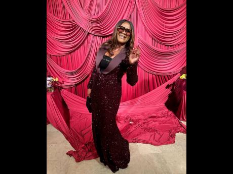 Credit: Minister Marion Hall makes a surprise appearance at the American Friends of Jamaica Hummingbird Gala.