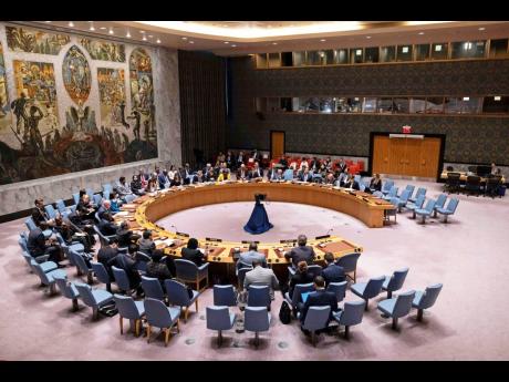 The security council meets at the United Nations headquarters in June 23, 2023. 