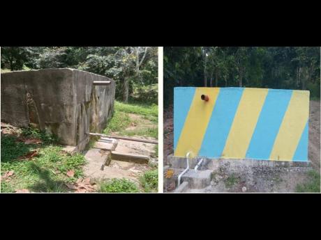 The Grantham water catchment, before (at left) and after (right) the EFJ project.