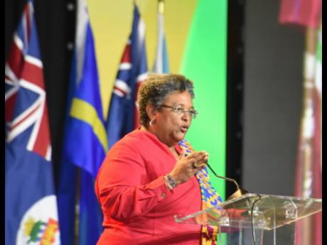 Mia Mottley, prime minister of Barbados. 