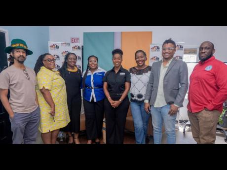 Members of the Cultural and Creative Industries Alliance of Jamaica from left:  Gavin Hutchinson; Dr Deborah Hickling Gordon; Latoya West-Blackwood; Kemesha Kelly Swaby; Andrea Dempster Chung; Sherando Ferril; Kaiel Eytle; and Yorkali Walters.