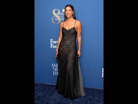 Hannah Bronfman wears a black lace dress from One Of, inspired by the three-part ‘Woolf Works’ ballet. 