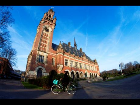 This photo shows Peace Palace, which houses the International Court of Justice, or World Court, in The Hague, Netherlands. 
