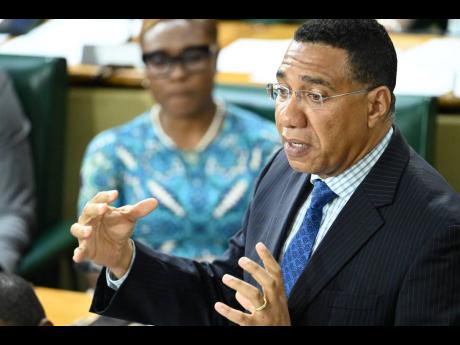 Prime Minister Dr Andrew Holness. - File photo.
