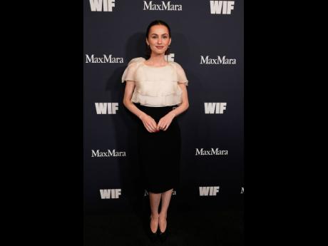 Actress Maude Apatow, recipient of the Max Mara Face of the Future Award, kept it classic in a Max Mara piece.