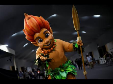 Curupira, COP30 mascot at the Blue Zone at COP30. 