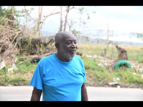 left: Rudolph ‘Howie’ Valentine Salmon said the fact that none of his children contacted him before or since the passage of the storm has broken his heart.