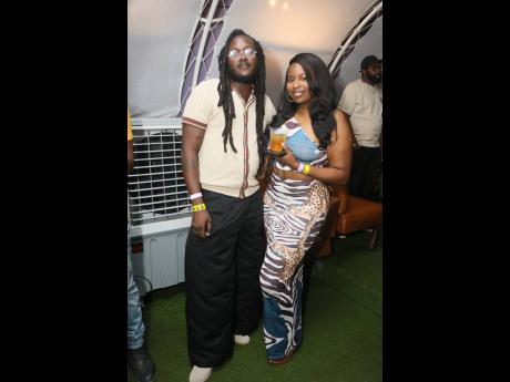 Credit: Nathaniel Stewart Reggae artiste Samory I celebrating his birthday with fiancée, CeeCee, right by his side.