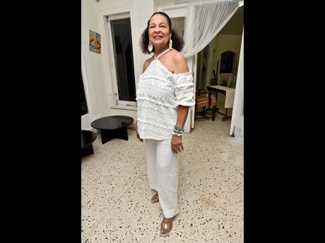 Credit: Rudolph Brown Maxine Brown, communication consultant and creative writer at MND Creatives, chose an airy all-white look with clear sandals.