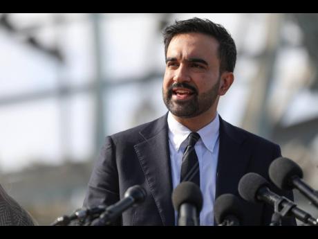 New York City mayor-elect Zohran Mamdani speaks during a news conference in the Queens borough of New York, Wednesday, November 5, 2025. (AP Photo/Heather Khalifa)