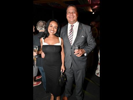 Robert Scott (right), honorary consul to the Republic of Latvia in Jamaica, and Shanique Palmer, of Bespoke Communications.