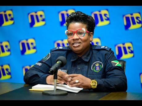 Commanding Officer of the Newport West Formation of the Jamaica Constabulary Force (JCF), Superintendent Rochelle McGibbon-Scott, addresses a recent Jamaica Information Service (JIS) Think Tank.