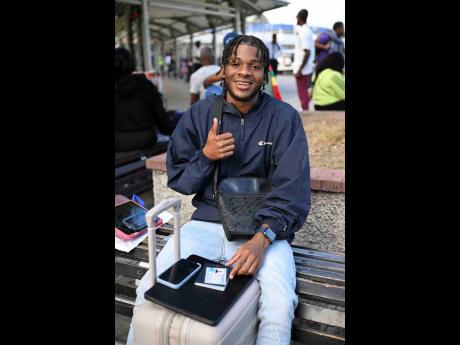 Credit: Ricardo Makyn/Chief Photo Editor Medical student Jaden Wright was happy to be back from Cuba to spend Christmas with family.