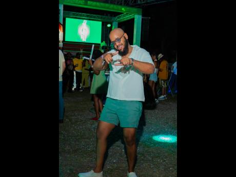 Rory-Craig Walker, owner of Jamaican Care Packages, shows off his best moves.