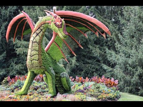 
The friendliest dragon in the kingdom, photo taken at Niagara Parks Botanical Gardens