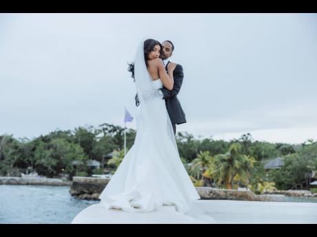 The newly-weds, Dr Jordanne Levy-Anderson and Brandon Anderson.