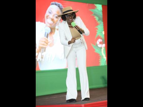 Dr Kathy Grant commands the stage with her sharp, relatable comedy routine.