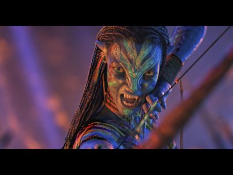 Credit: Neytiri, played by Zoe Saldana, in a scene from ‘Avatar: Fire and Ash’.