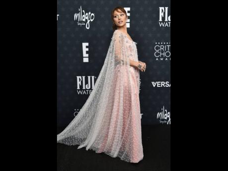 Ariana Grande is ethereal in custom Alberta Ferretti and Swarovski jewellery. 