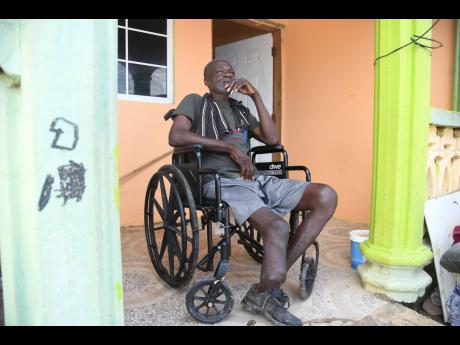 Edward Box of New River in St Elizabeth speaks with The Gleaner at his home on Tuesday. Photos by 