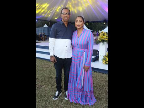 Credit: Nathaniel Stewart Norman Horne, chief executive officer of ARC Manufacturing, enjoys the festivities with his beautiful wife, Ashley-Ann Foster Horne.