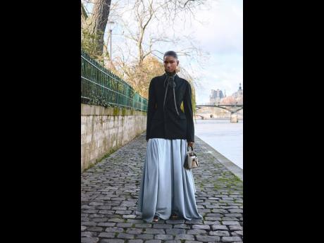 Fashion editor and stylist Benjamin Bruno curated the Dior wardrobe for the Paris-shot lookbook in which Campbell is featured in nine impeccably chic ensembles.