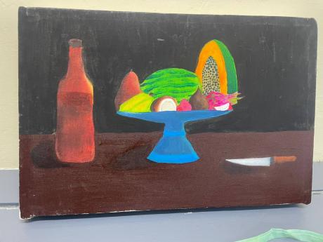Credit: Students' artwork inside the visual arts studio at Denbigh High.