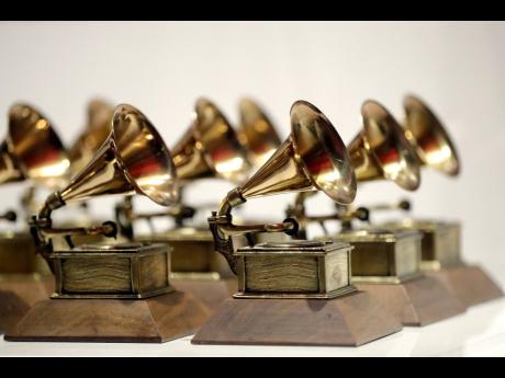 Grammy Awards are displayed at the Grammy Museum Experience at Prudential Center in Newark, New.Jersey. on October 10, 2017. 