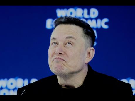 Elon Musk attends the Annual Meeting of the World Economic Forum in Davos, Switzerland.