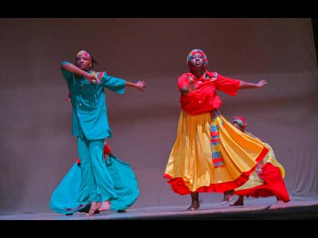 Credit: -Contributed photo The Tivoli Dance Troupe performs at the presentation ceremony for the 2025 Marcus Garvey Award for Excellence in the Performing Arts, held at the Little Theatre in St Andrew.