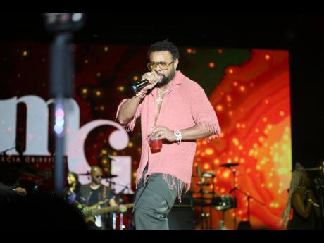 Shaggy performing at Marcia & Friends Concert held on Sunday, November 3, 2024 at Palm Drive, Hope Gardens, St Andrew