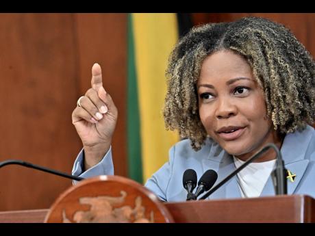 Senator Dr Dana Morris Dixon, minister of education, skills, youth and information.