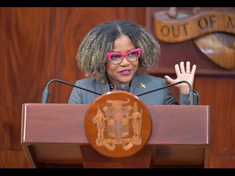 Minister of Education, Skills, Youth and Information, Dana Morris Dixon.