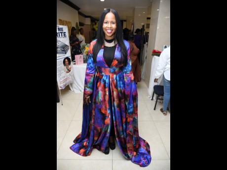 Attorney-at-law Jaavonne Taylor travels from the British Virgin Islands to attend her first Woman Ignite Success Summit, wearing a piece by Jamaican designer Natasha Myers.