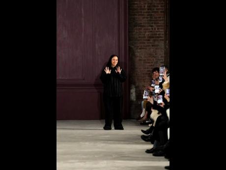 Diotima founder and creative director Rachel Scott makes her curtain call after unveiling her Fall 2026 ready-to-wear collection.