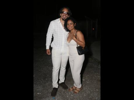 Our camera snapped Stephen Coore Jr (left), son of Stephen 'Cat' Coore and Tina Williams, at A Musical Tribute to Stephen ‘Cat’ Coore on Friday evening.