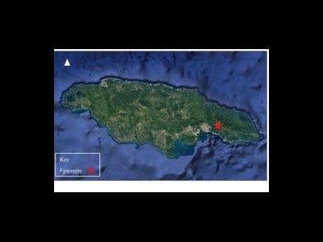 Credit: AG Guest Guest A photo released by the Earthquake Unit at The University of the West Indies, Mona, showing the epicentre of the magnitude 3.9 earthquake reported approximately seven kilometres north of Bull Bay, St Andrew, on March 9, 2026