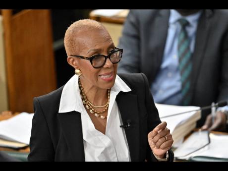 Credit: Rudolph Brown Minister of Finance and the Public Service Fayval Williams speaking at the opening of the 2026/27 Budget Debate in Parliament on Tuesday, March 10, 2026