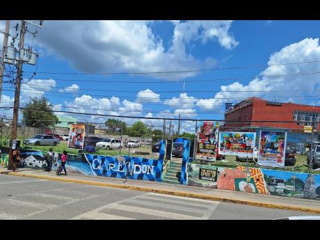 The grounds of the former May Pen Police Station in Clarendon, where municipal authorities plan to develop a shopping enclave for vendors.