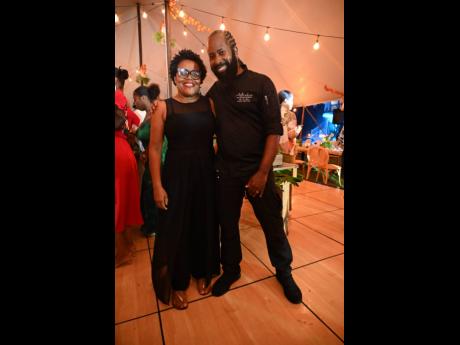 Farmer Janice Dacres-Jones (left) and Chef Oji Jaja smile for the camera. 