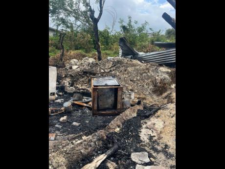 Credit: Contributed The site of the fire.
