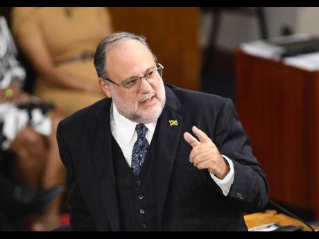Leader of the Opposition Mark Golding contributing to the Budget Debate in Parliament on March 17, 2026.