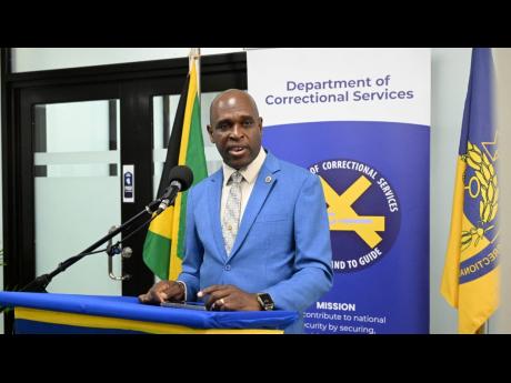 Robert Taylor, acting director of probation aftercare, speaking at the opening of the new probation office at 1 Gladstone “Pop” Lawrence Road in Montego Bay, St. James.