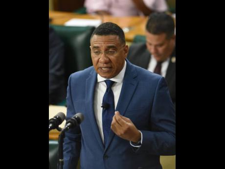 Prime Minister Dr Andrew Holness making his contribution to the Budget Debate in the House of Representatives on March 19, 2o26.