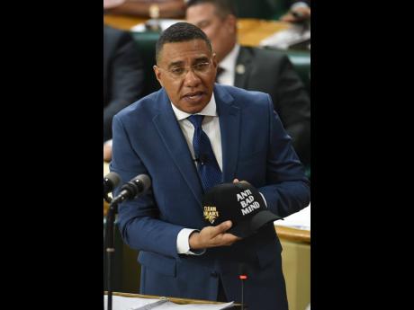 Prime Minister Dr Andrew Holness making his contribution to the Budget Debate in the House of Representatives on March 19, 2026.