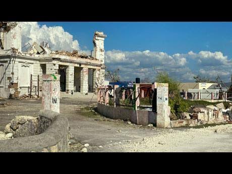 The St Elizabeth Parish Court was damaged during the passage of Hurricane Melissa on October 28, 2025.
