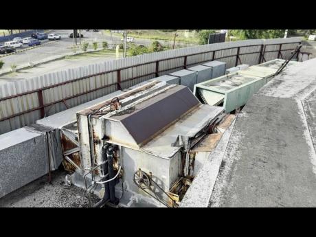 Little Theatre's outdated cooling system, which will be replaced through Pan Jamaica Group’s commitment.